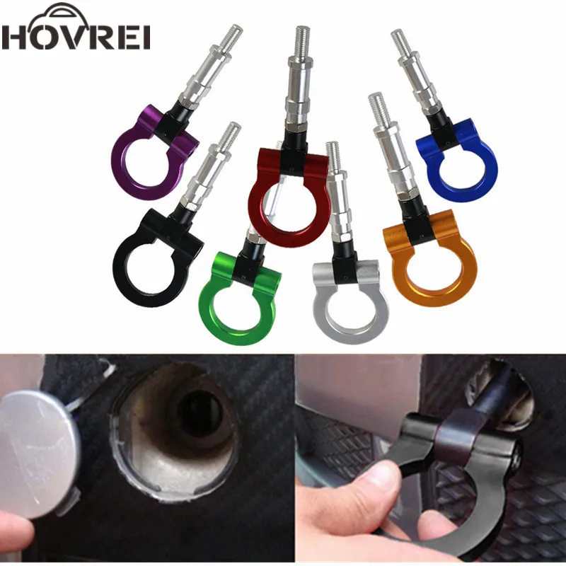 

Universal Car Racing Front Rear Tow Towing Hook Trailer Ring Tow Hook/Towing Bars Set for Lexus Honda Civic Car Accessories