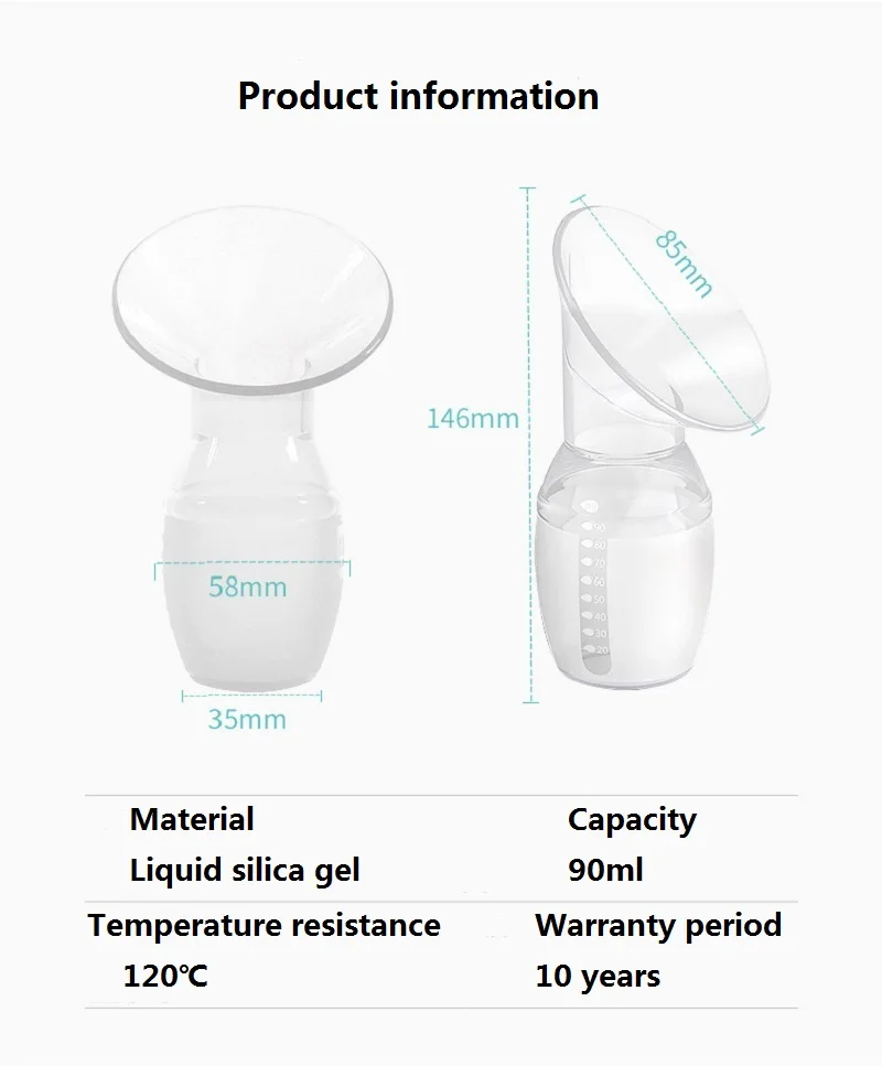 Ручной молокоотсос полный силикагель легко сбора молокоотсос
