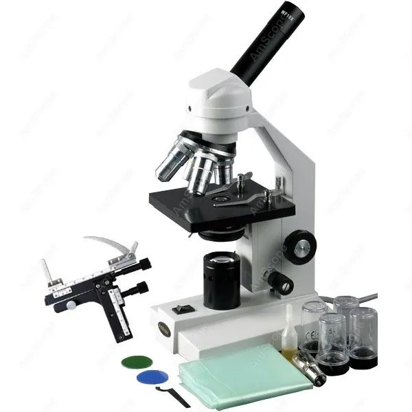 Veterinary Compound Microscope AmScope Supplies 40X 2000X Veterinary