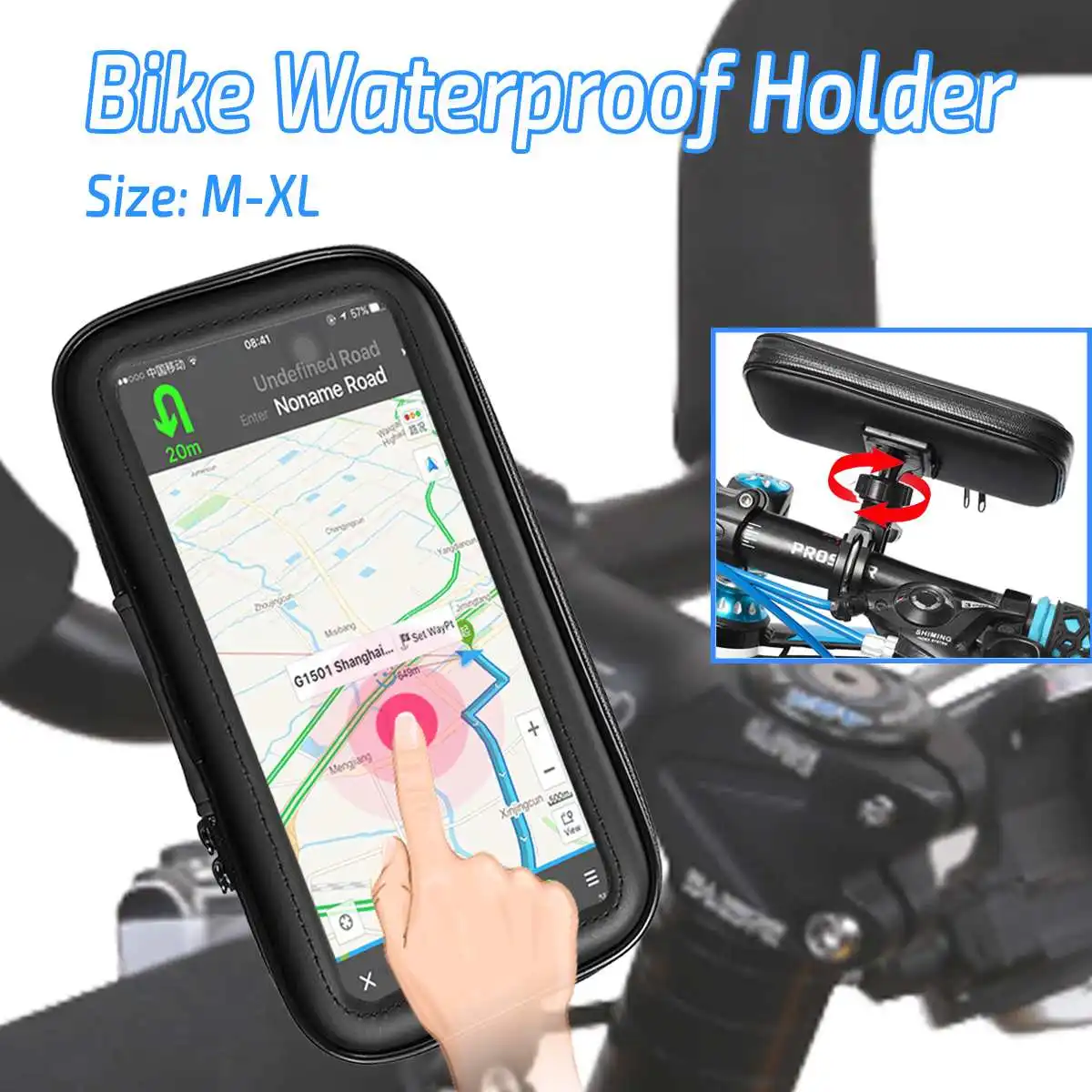 

Waterproof Bag Cover Frame GPS Motorcycle Phone Holder Bag Case Universal Bicycle Phone Holder Bike Handlebar Support Moto Mount