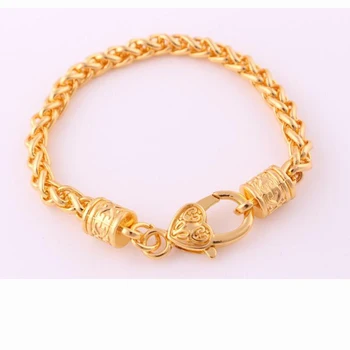 

Hot sales wholesale gold color Wheat Link Bracelet