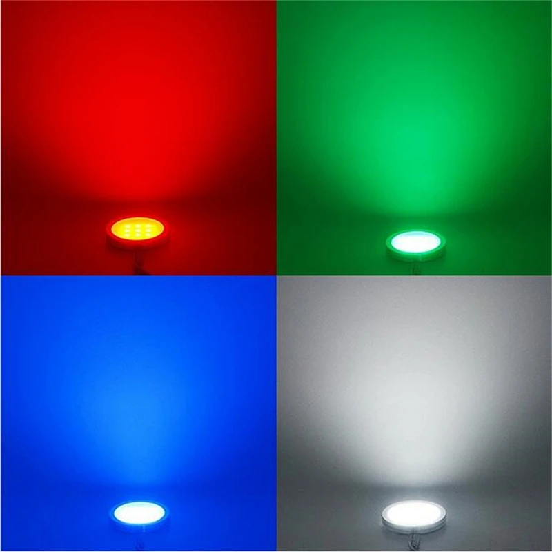 RGBW RGB + белая светодиодная подсветка под шкаф 6 ламп комплект с ИК пультом