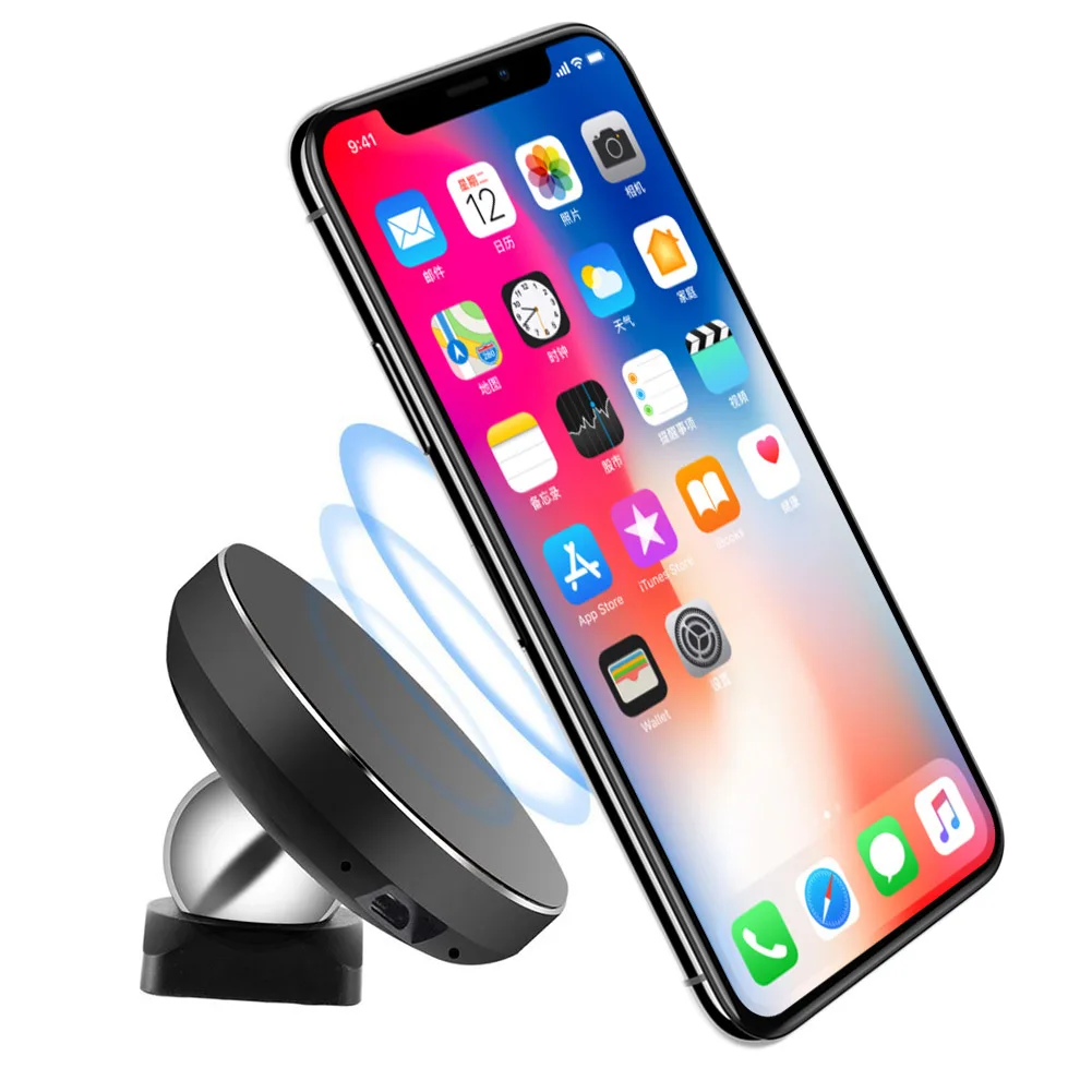 

Magnetic car Qi wireless charger for iPhone 8 X XR XS For Samsung s10/9/8/7 xiaomi mobile phone fast charger charging dock pad