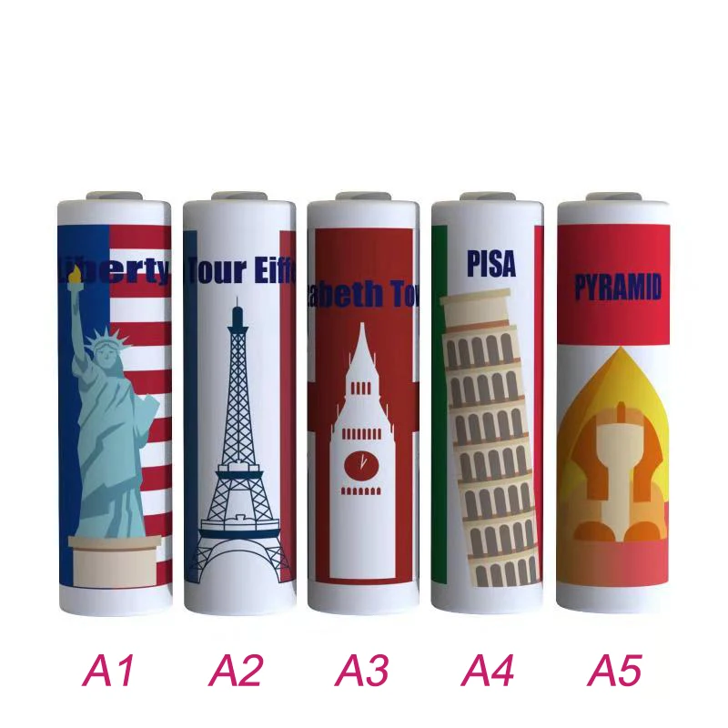 

10Pcs/Pack Colorful 18650 Battery Sticker 18650 Battery Wrap Protective Skin Sleeve PVC Heat Shrinkable Tubing