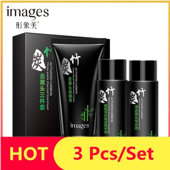 

OMY LADY IMAGES blackhead remover contraction pore suit T black heads stick tear type liquid export membrane 3pcs pore cleaner