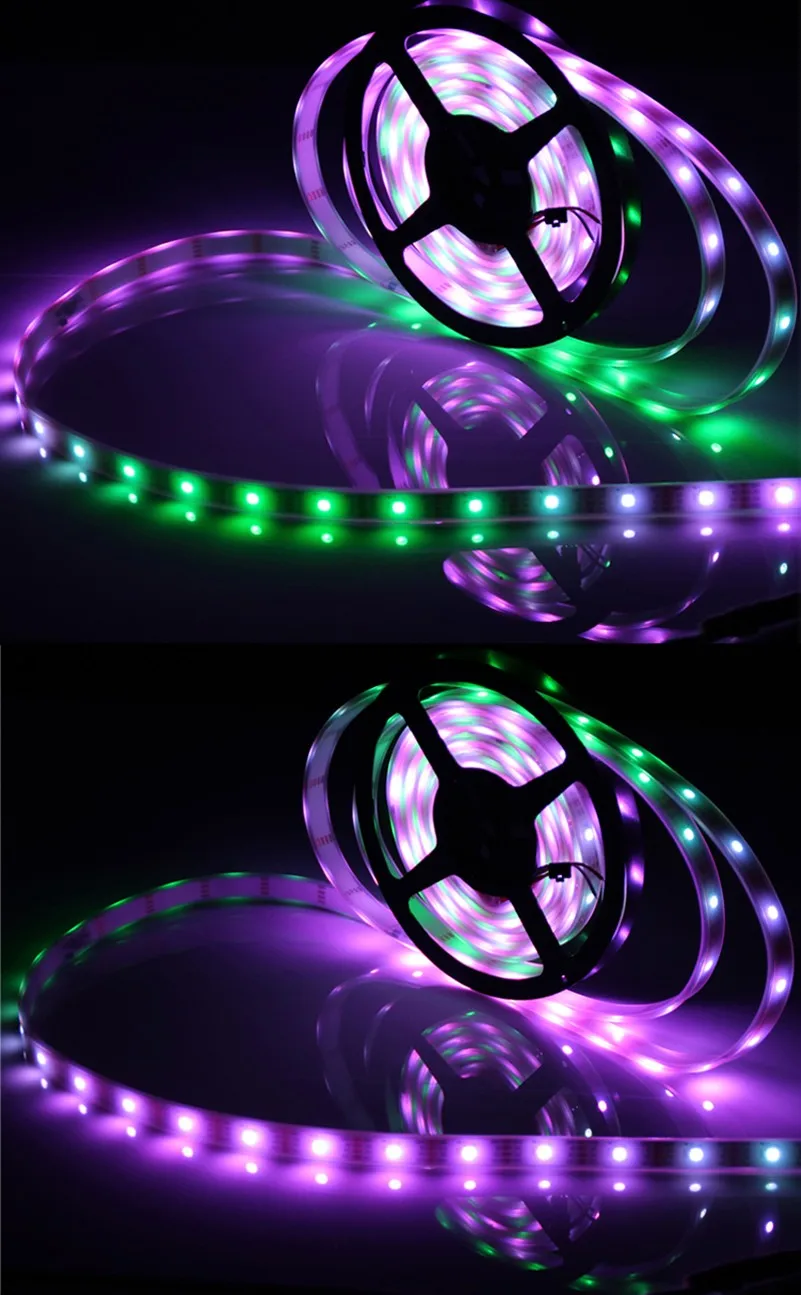 

20M/lot Rgb Led Strip Light 4x 5M 5050 SMD RGB WS2811 IC WS2812B WS2812 2812 30 Pixel/m LED Strip Non Waterproof DC5V