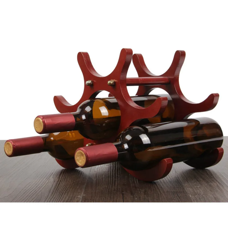 Creative Solid Wood Grape Wine Holders Modern Wine Rack Household