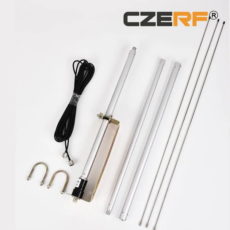 

1/2 Wave Professional GP Antenna for FM Transmitter from 5w to 100w with 49ft Cable 8 Meters