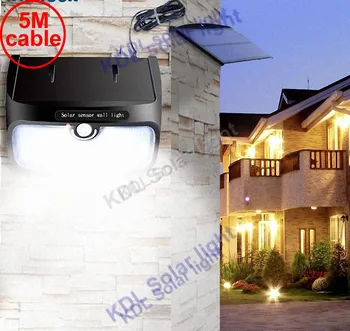 

48 leds High Bright Solar LED Lights Powered Motion Sensor Lamp Wall for Doors Garden Pathway Garage Step Backyard