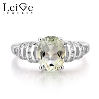 Leige Jewelry Natural Green Amethyst Ring Engagement Ring Oval Cut Green Gemstone Solid 925 Sterling Silver Ring Gifts for Women
Leige Jewelry Natural Green Amethyst Ring Engagement Ring Oval Cut Green Gemstone Solid 925 Sterling Silver Ring Gifts for Women