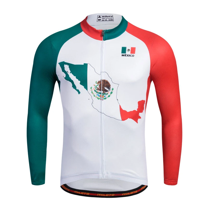 MILOTO Men Mexico Ciclismo Jersey verano carrera Ciclismo Ropa Ciclismo manga larga Jersey Ciclismo|Maillot de ciclismo| - AliExpress