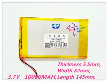 

5582145 3.7V 10000MAH tablet battery brand tablet gm lithium polymer battery 5582145