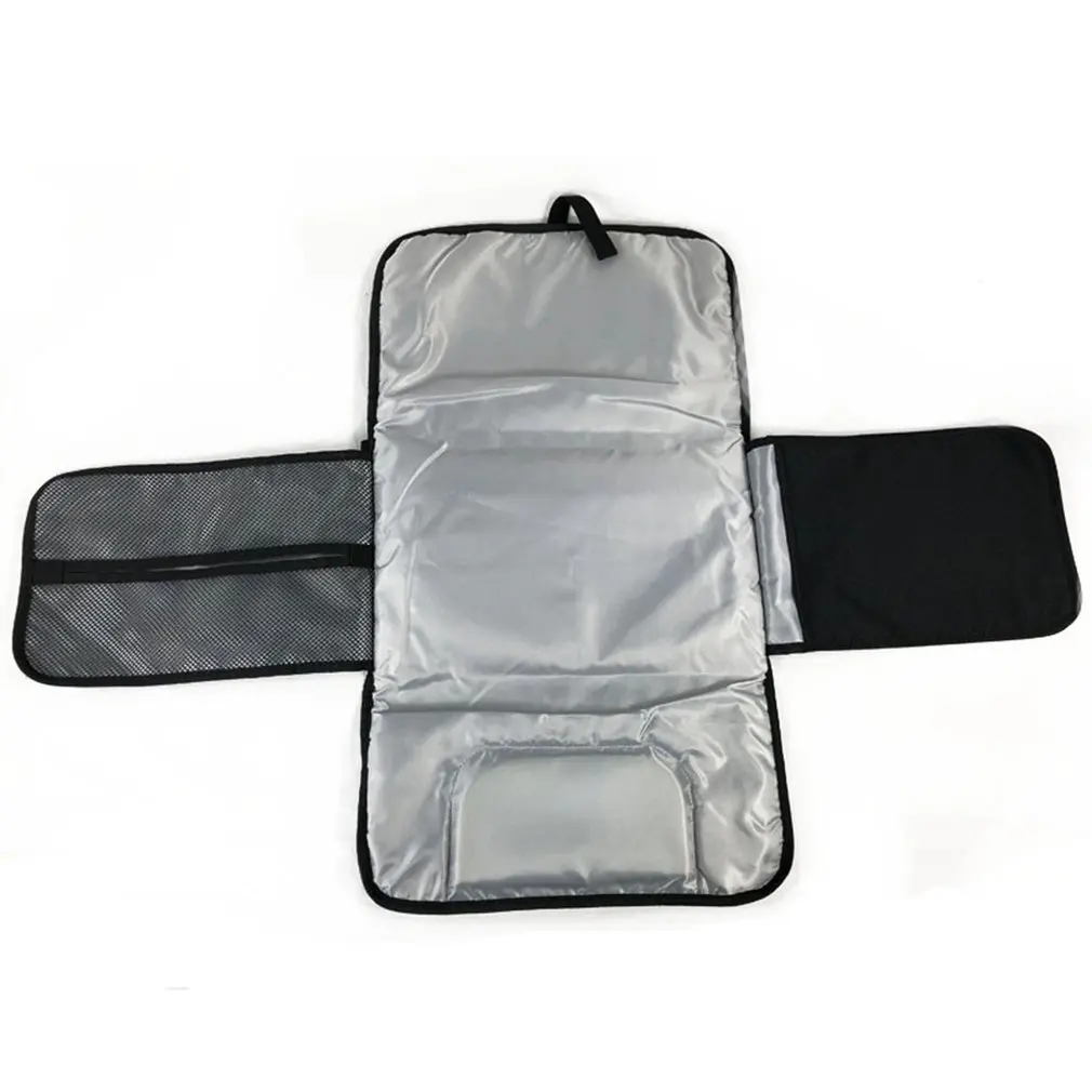 

3 in 1 Waterproof Changing Pad Diaper Travel Portable Baby Diaper Cover Mat Clean Hand Folding Diaper Bag black