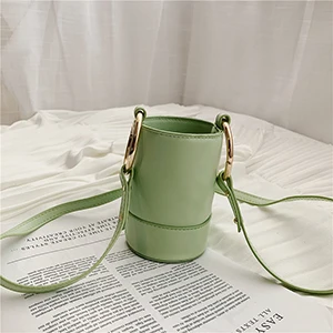 Женские сумки через плечо с широким плечевым ремнем, однотонные маленькие кошельки и сумки из искусственной кожи, новые дизайнерские женские сумки-мессенджеры - Цвет: 8138 Green