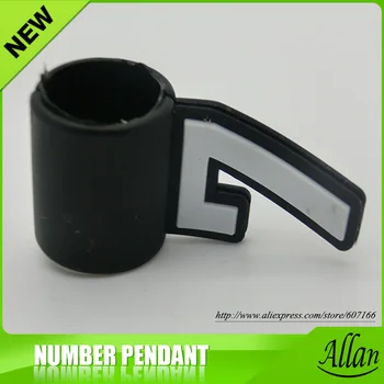 

2016 wholesale Old silicone pendant/charm number pendant 0-9 mixed