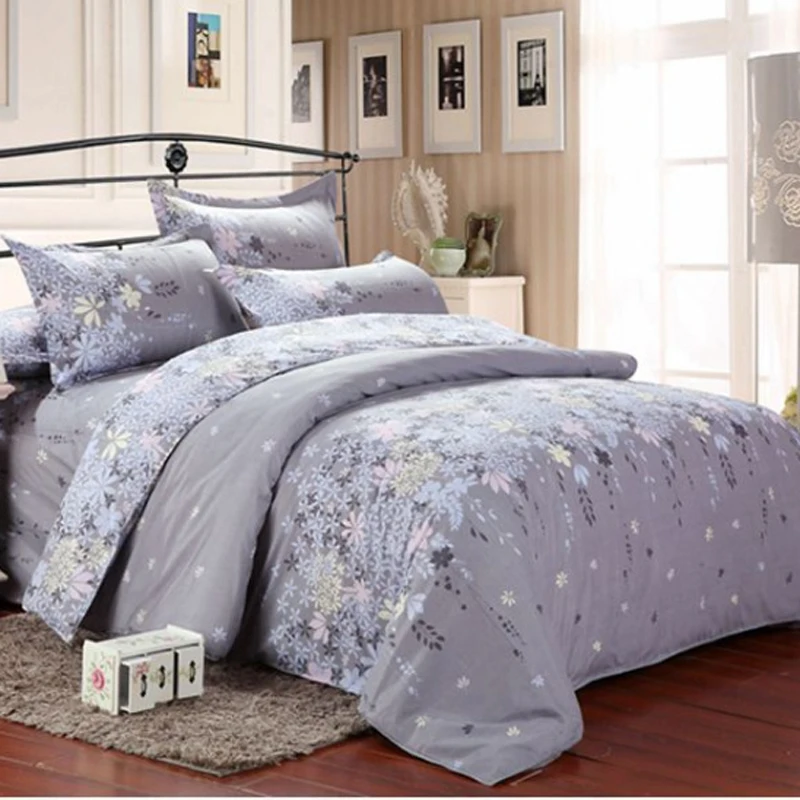 

Комплект постельного белья, Комплект постельного белья из 2/3 предметов в скандинавском стиле, постельное белье из 4-7 предметов, постельное белье с серыми цветами