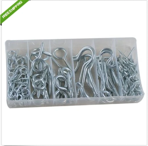 

Free shipping! New 151pc Eye Bolt Eyebolt Eyelet Hook Screw Assortment w/Case
