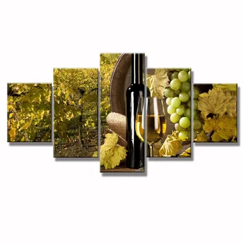 

Wall Art Posters Grape Wine Painting on Canvas Wall Pictures for Living Room Posters and Prints Modular Painting Art