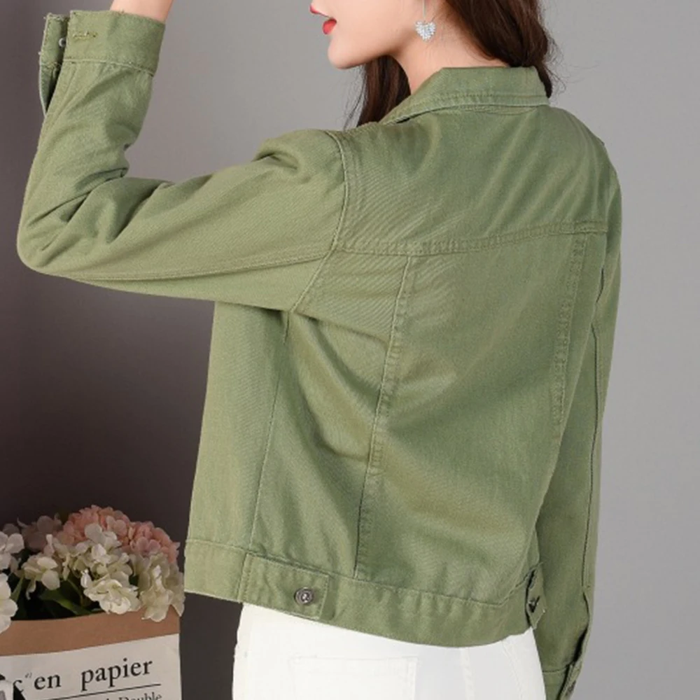 Beste Gentillove Vrouwen 2019 Nieuwe Mode Denim Jassen Herfst Casual Lange Mouw Basic Korte Jean Jas Vintage Koreaanse Harajuku Jassen