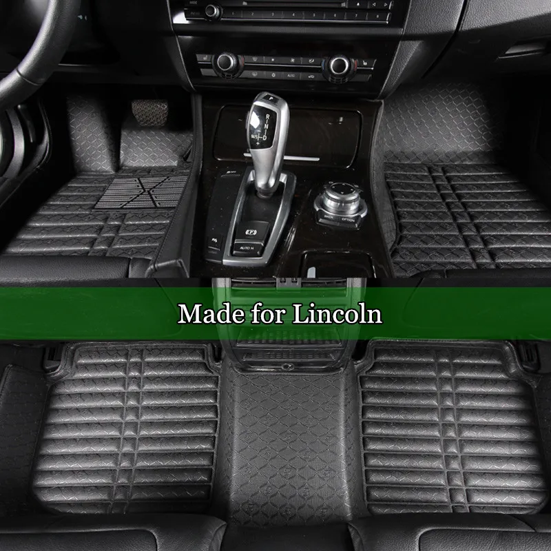 Leather Car Floor Mats For Lincoln Navigator MKT MKX MKS MKC Coil Mats