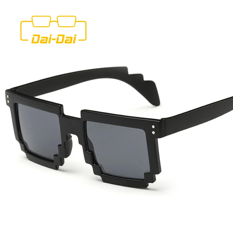 Thug Life Hipster Hombres Gafas de Sol de Abordarlo Minecraft 8 bits del Pixel Plaza Sunglases