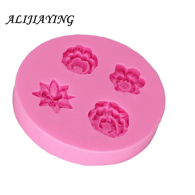 Virágszilikon Penész Fondant Sütemény Díszítő Szerszámok Cupcake Zselé Cukorka Csokoládé Dekoráció Sütőszerszámok D1297 - Image 3