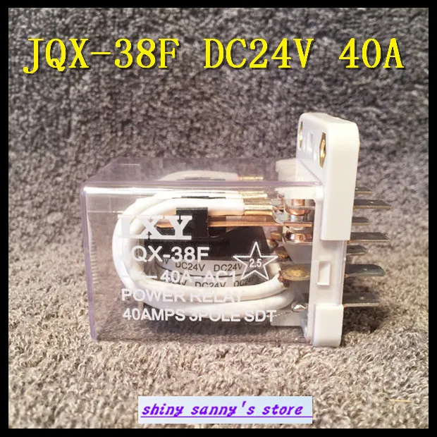 

1Piece JQX-38F DC 24V Coil 40A 11 Pin 3PDT Power Relay
