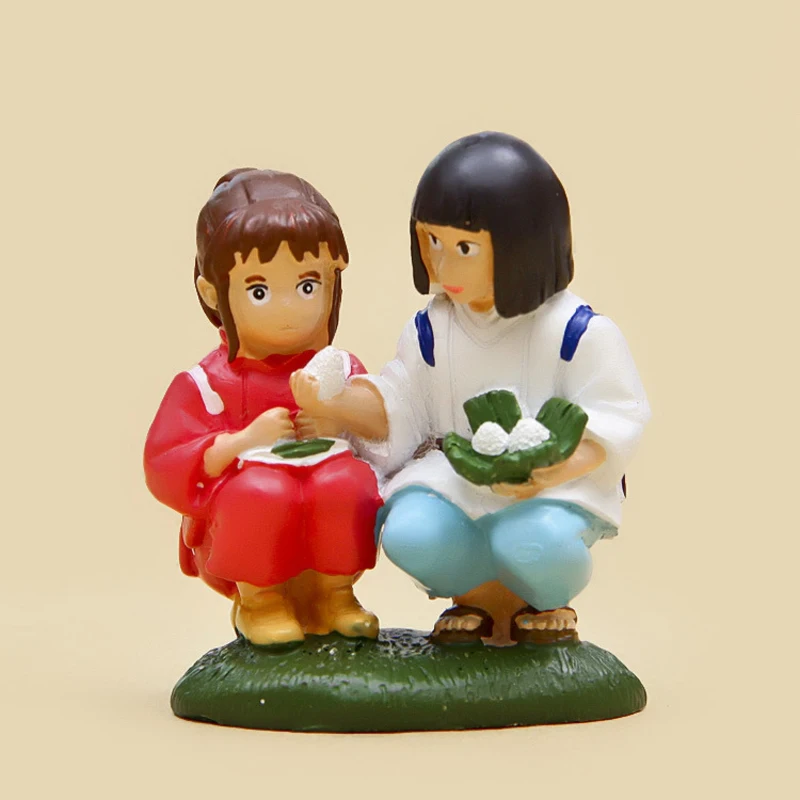 

Lovers Miyazaki Hayao Spirited Away Chihiro & Haku Cute Figures Resin Action Figure Collection Model Toy for Wedding Decoration