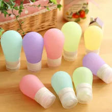 2017 38ML 60ML 80ML Makeup Refillable Bottles Traveling Packing Silicone Press Bottle for Lotion Shampoo Shower