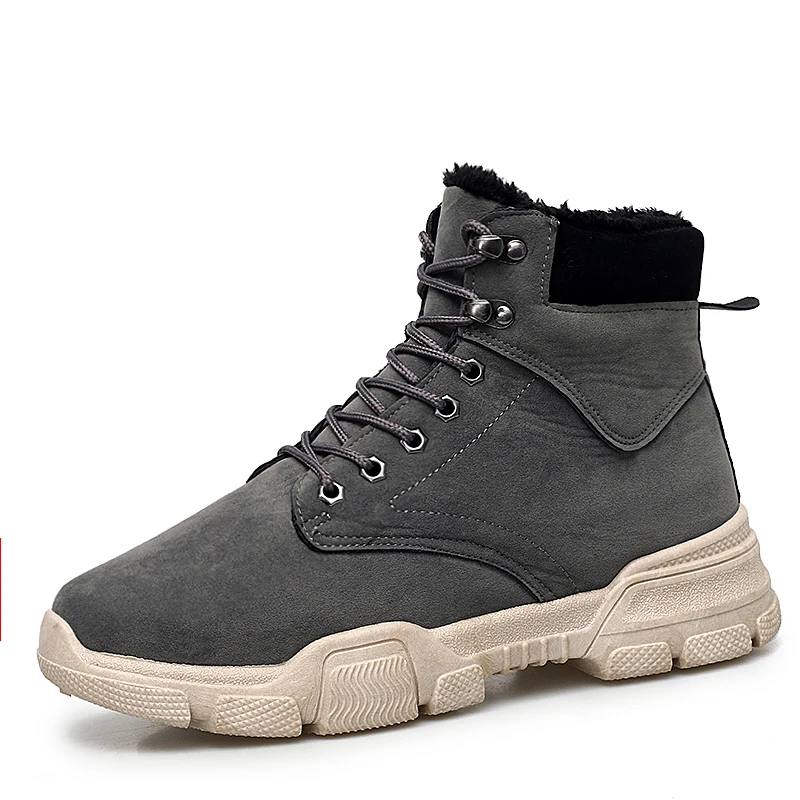 Hemmyi Autumn Winter Warm Comfortable Men Boots Fashion Lace Up Leather Booties Ankle Man Causal Botas Hombre | Обувь