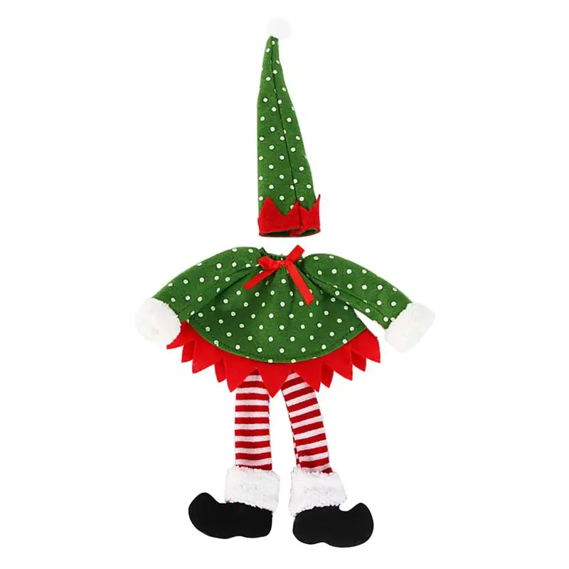 Stockings & Gift Holders Elf Christmas Table Chair Leg Feet Cover Wine Bottle Cover Bag Xmas Decor D4