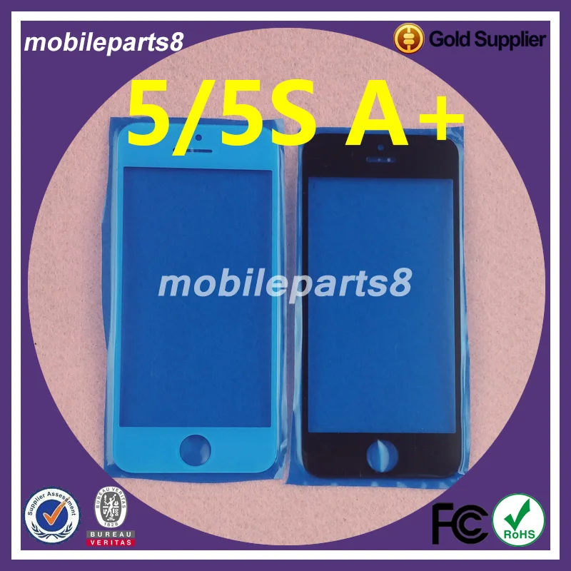10 шт. Бесплатная доставка Сенсорный экран Стекло для iPhone 5 и 5C S спереди Экран