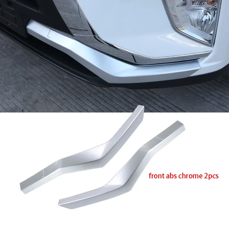 Перед и после бампера анти-столкновения бар передний и задний защитный бампер внешний для Mitsubishi ECLIPSE CROSS - Цвет: front silver 2pcs