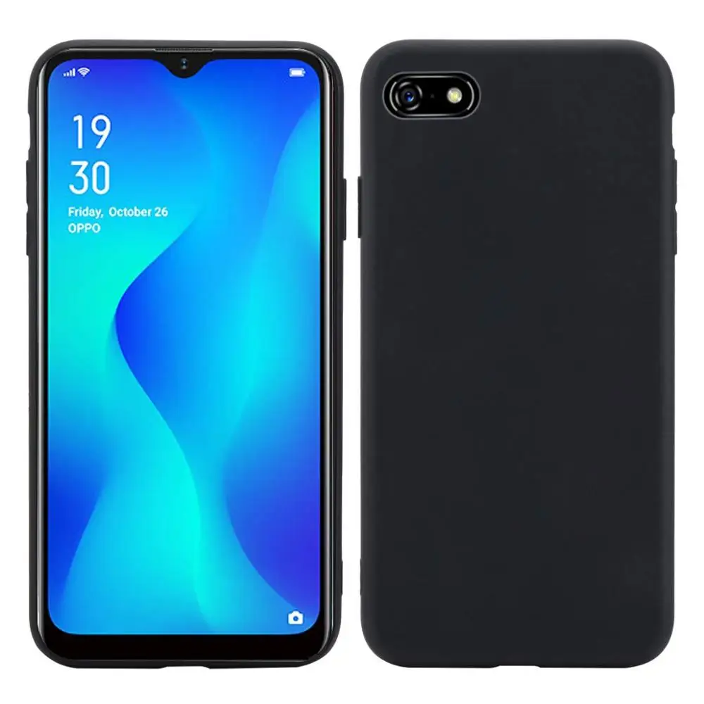 

OPPO A1K Case Black Soft Matte Soft TPU Case Cover For OPPO A1K A 1K OPPOA1K CPH1923