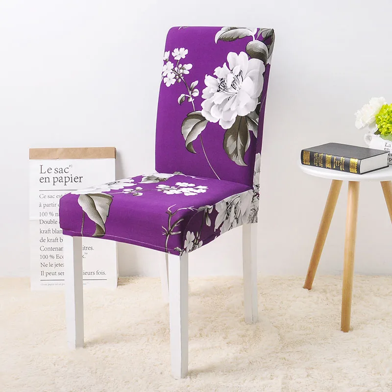 Чехлы на стулья из спандекса чехлы на кухонные стулья чехлы на стулья для кухни эластичные чехлы на стулья - Цвет: color18