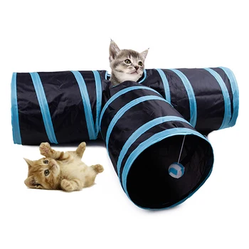 

2/3 Holes Foldable Pet Cat Tunnel Indoor Outdoor Pet Cat Training Toy for Cat Rabbit Animal Play Tunnel Tube T-joint