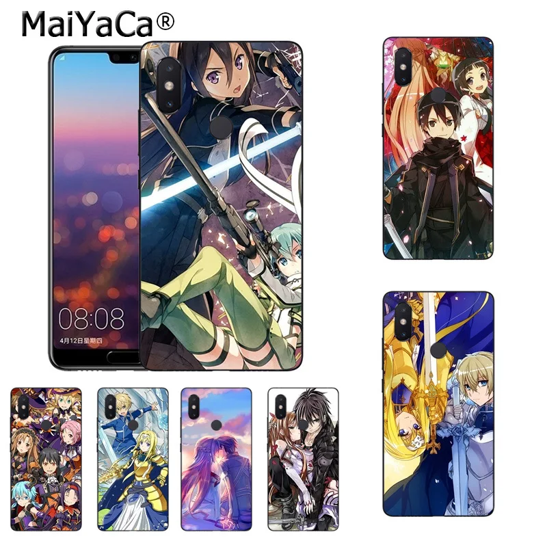 Аксессуары для телефона MaiYaCa Sword Art Online SAO Anime Manga чехол xiaomi mi 8se 6 note2 note3 redmi 5 plus note 4