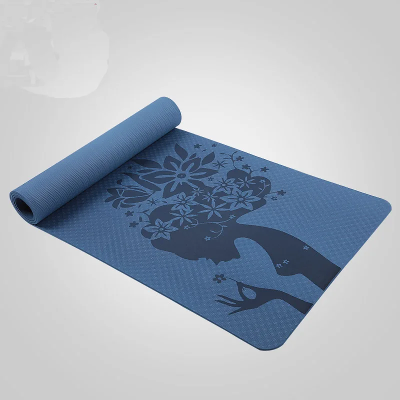 yoga Eco Friendly Non Slip Yoga Mat, Body Alignment System TPE Material