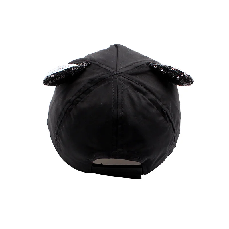 Cartoon Cat Baby Caps New Soft Cotton Baby Hat With Ears Summer Sequins Caps For Girls 2017 Summer Autumn Baby Boys Sun Hats (9)