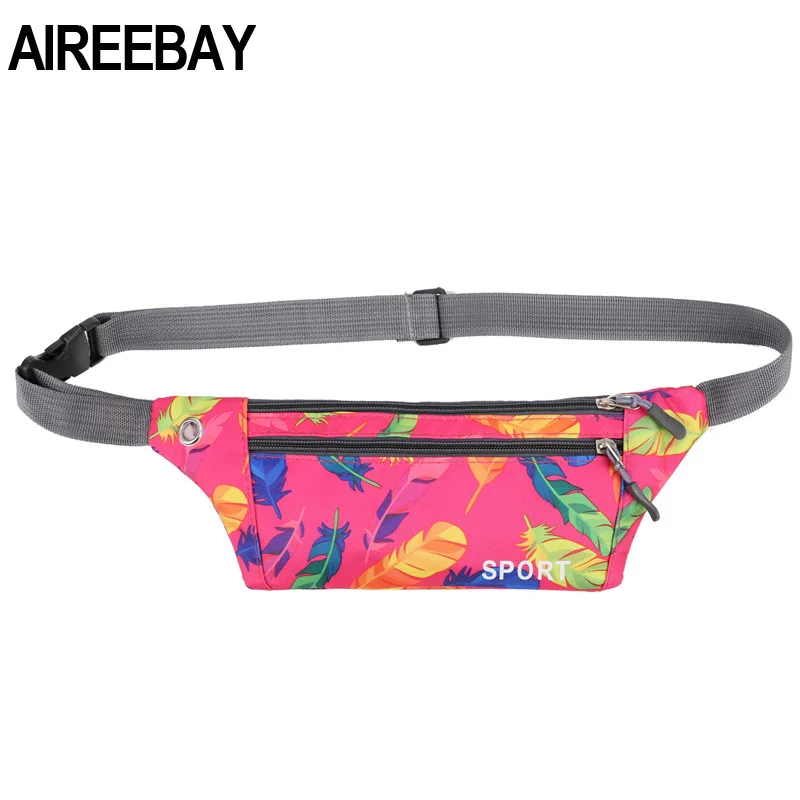Модные женские поясные сумки AIREEBAY с принтом для девочек забавные набедренные