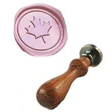 Mdlg винтажный клен лист пользовательское изображение логотип свадебные приглашения воск печать штамп палисандр ручка набор