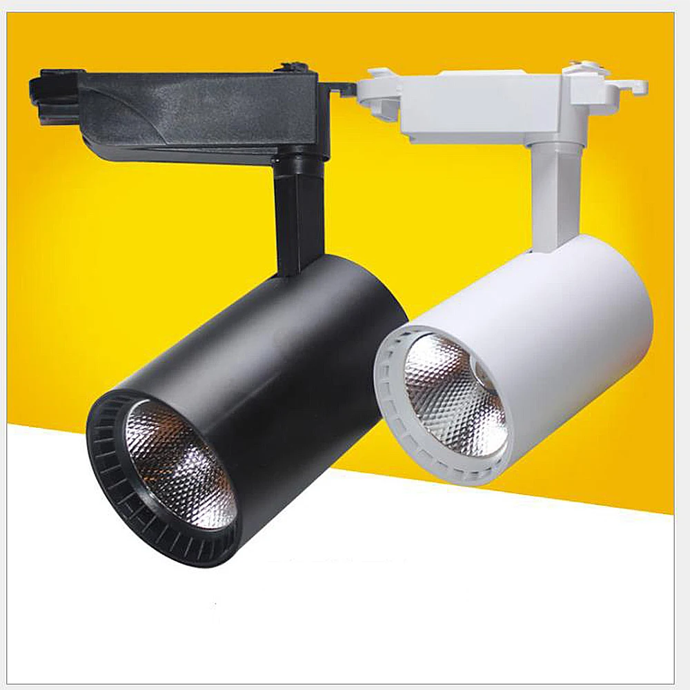 COB12W 20W 30W Led Track light aluminum Ceiling Rail Track lighting