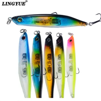 

9cm/7.7g 1pcs Fishing Lures 5 Colors Minnow Lure High Quality Bass Crankbait Wobbler Fishing Tackle with Treble Hooks Tackle