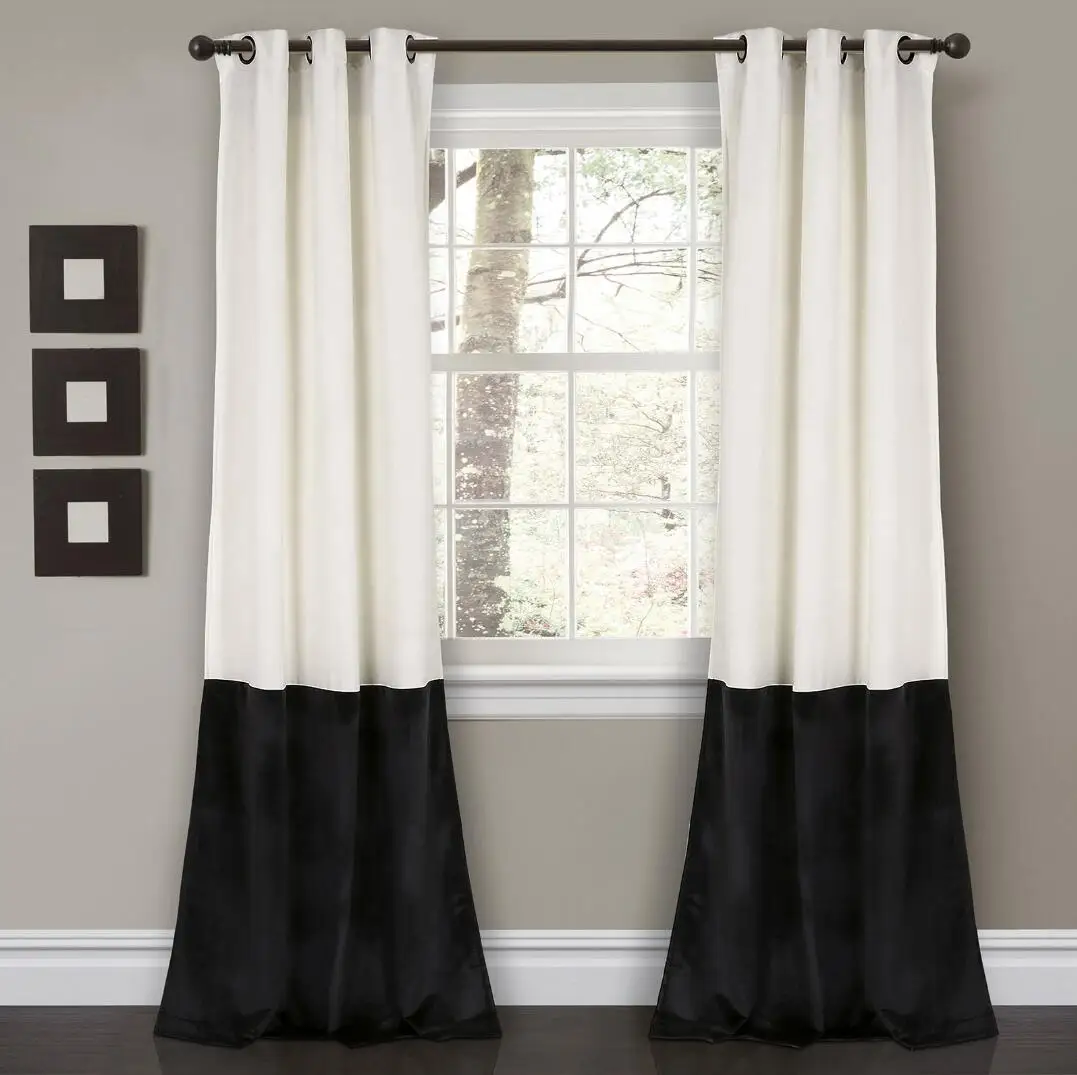 

Romantic Pure Quality Curtains for Living Dining Room Bedroom Custom Made of Velvet Simple Solid Curtain for Home Decoration