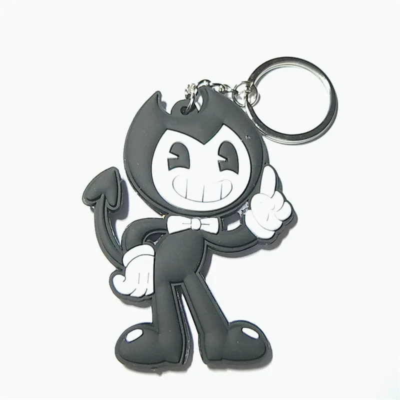 Game Horror Bendy and Boris Figures Toys PVC Keychain Key Bag Pendant Kids Friends Cosplay Gift 1pc 6-9cm (3)