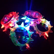 Blinking Spike font b LED b font font b Bracelet b font Flashing Wrist Light Up