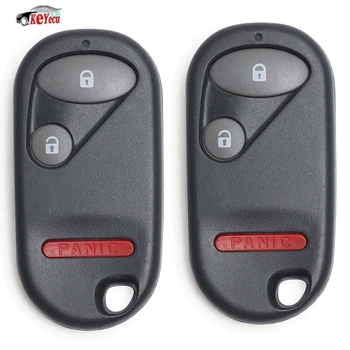 

KEYECU 2 Pcs New Keyless Entry Remote Car Key Fob 2+1 Button for Honda Element ,C-ivic Si(ONLY), CRV, FCC ID:OUCG8D-344H-A