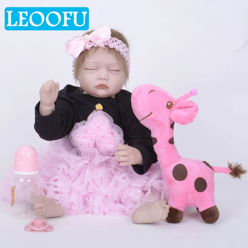 LEOOFU 55 см играть дома игрушки Реалистичные bebe реальные возрождается кукла