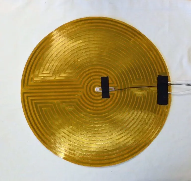 

Funssor 210mm 12V 250w Round Polyimide film Heater bed NTC3950 Thermistor for Delta/Kossel 3D Printer