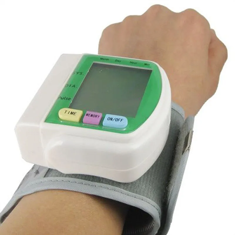 Автоматический цифровой измеритель артериального давления для измерения пульса и частоты пульса, тонометр с манжетой, память 60